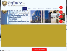 Tablet Screenshot of infinitetaxandfinancial.com